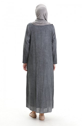 Gray İslamitische Jurk 4550-02