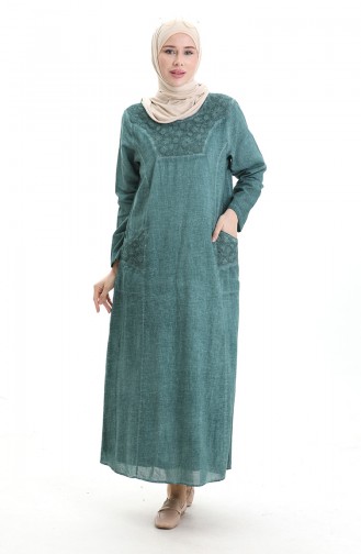 Green İslamitische Jurk 4550-04