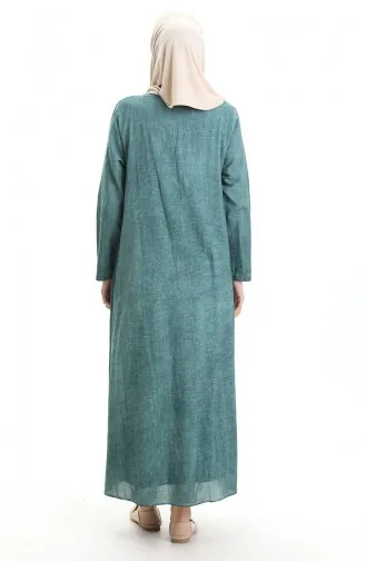 Robe Authentique En Tissu Şile 4550-04 Vert 4550-04