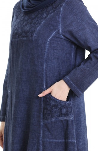 Indigo Hijab Dress 4550-05
