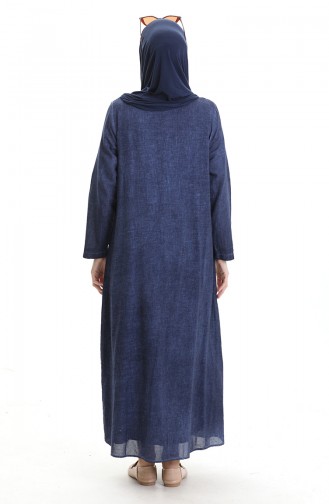 Indigo Hijab Dress 4550-05
