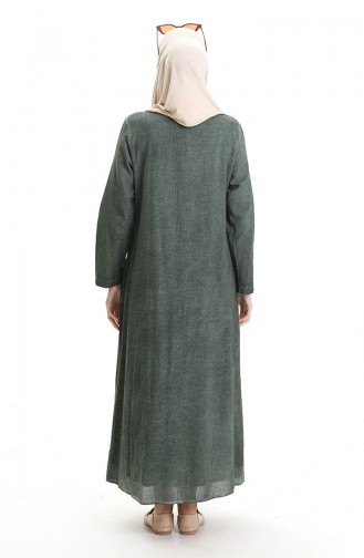 Şile Bezi Otantik Elbise 4550-06 Haki