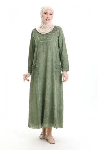 Şile Stoff Authentisches Kleid 4550-07 Grasgrün 4550-07