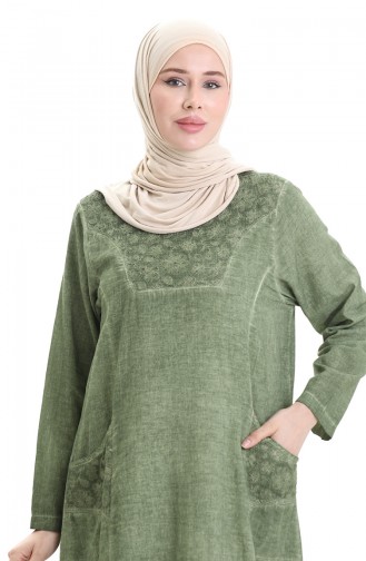 Grass Green İslamitische Jurk 4550-07