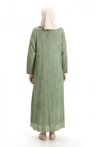 Grass Green İslamitische Jurk 4550-07