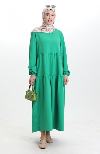 Green İslamitische Jurk 1835A-03