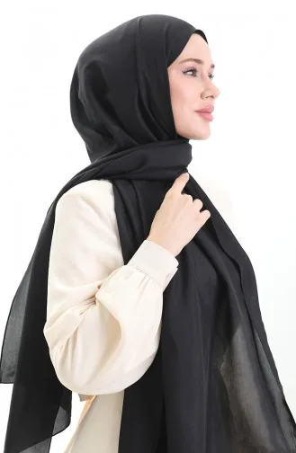 Madame Mary Französischer Voile Schal 19099-01 Schwarz 19099-01