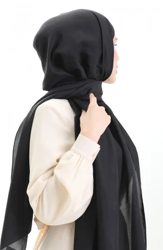 Madame Mary Französischer Voile Schal 19099-01 Schwarz 19099-01