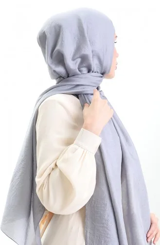 Madame Mary Französischer Voile Schal 19099-03 Grau 19099-03