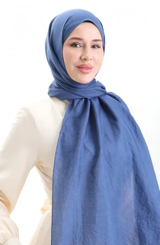 Madame Mary Fransız Vual Şal 19099-05 Lacivert