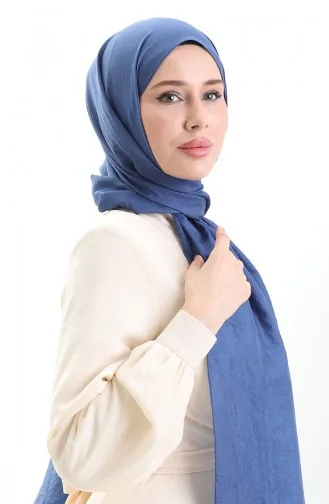 Madame Mary Fransız Vual Şal 19099-05 Lacivert