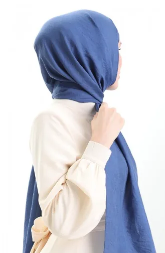 Madame Mary Fransız Vual Şal 19099-05 Lacivert