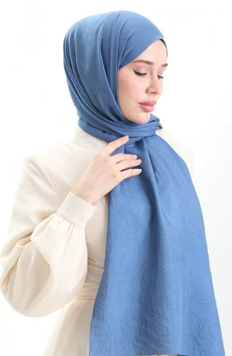Madame Mary Fransız Vual Şal 19099-06 İndigo