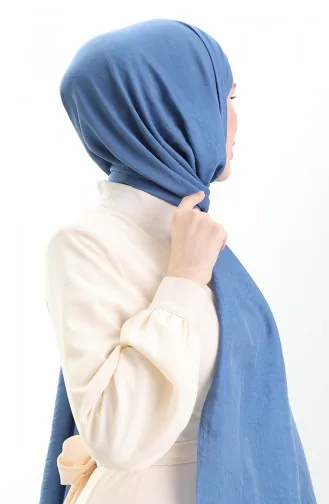 Madame Mary Fransız Vual Şal 19099-06 İndigo