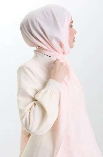 Châle En Voile Français Madame Mary 19099-11 Rose Poudré 19099-11