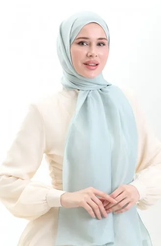 Châle En Voile Français Madame Mary 19099-26 Vert Aqua 19099-26