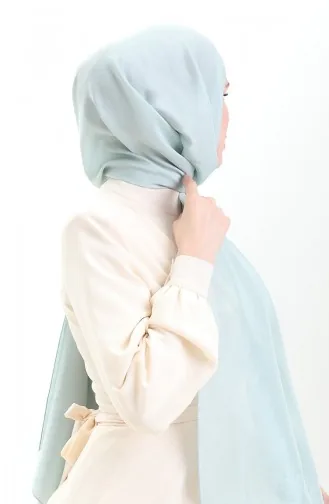 Châle En Voile Français Madame Mary 19099-26 Vert Aqua 19099-26