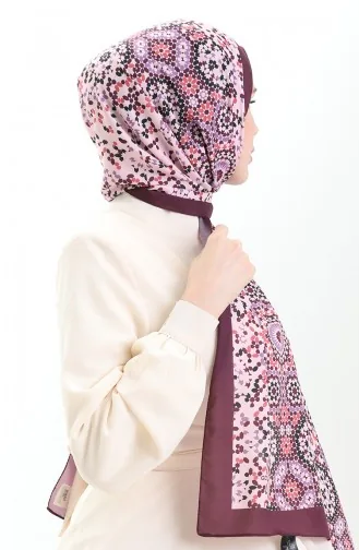 Patterned Soft Shawl 70297-07 Plum Lilac 70297-07