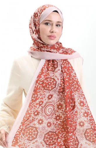 شال ناعم منقوش 70297-13 مسحوق الطوب 70297-13