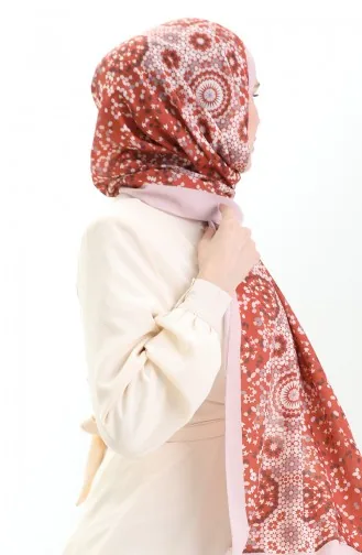 شال ناعم منقوش 70297-13 مسحوق الطوب 70297-13