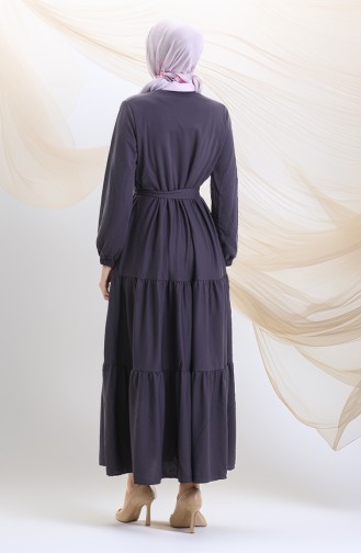 Anthrazit Hijab Kleider 1202-03