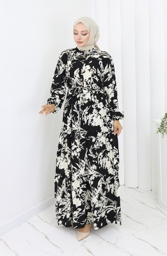 Black İslamitische Jurk 2054-03