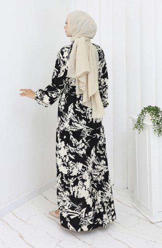 Black İslamitische Jurk 2054-03