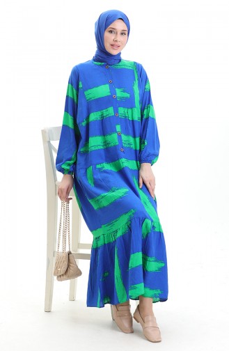 Saxon blue İslamitische Jurk 2069-02