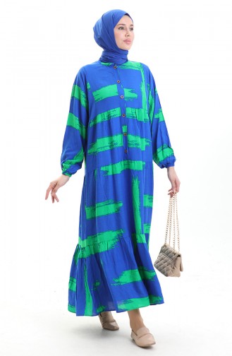 Saxon blue İslamitische Jurk 2069-02