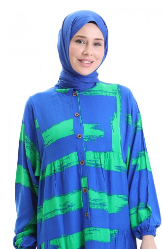 Saxon blue İslamitische Jurk 2069-02