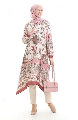 تونيك فيسكوز منقوش 1006-01 بودرة 1006-01