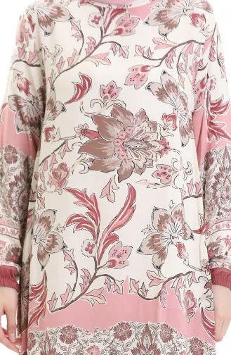 تونيك فيسكوز منقوش 1006-01 بودرة 1006-01