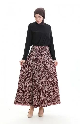 Sandy Kumaş Tunik Etek İkili Takım 2077-01 Siyah