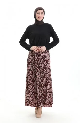 Sandy Kumaş Tunik Etek İkili Takım 2077-01 Siyah