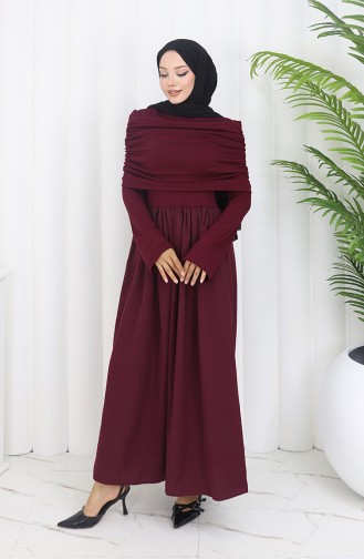 Claret red İslamitische Jurk 81900-05