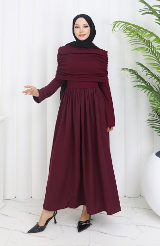 Claret red İslamitische Jurk 81900-05