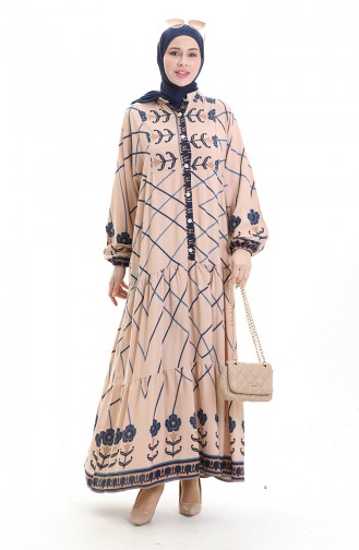 Mink Hijab Dress 2075-01