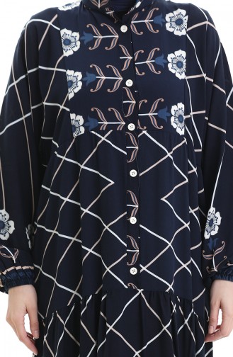 Robe Hijab Bleu Marine 2075-04