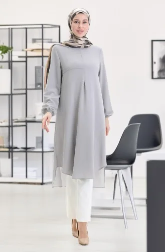 Frame Detailed Long Tunic 4105-04 Gray 4105-04