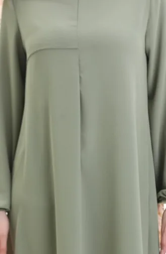 Çerçeve Detaylı Uzun Tunik 4105-06 Haki