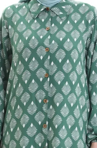 Geknoopte Lange Tuniek 0092-04 Smaragdgroen 0092-04