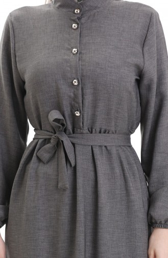 Smoke-Colored Hijab Dress 0104-01