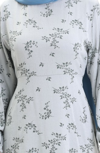 Silver Gray Hijab Dress 2047-07