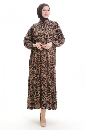 Brown İslamitische Jurk 2070-01