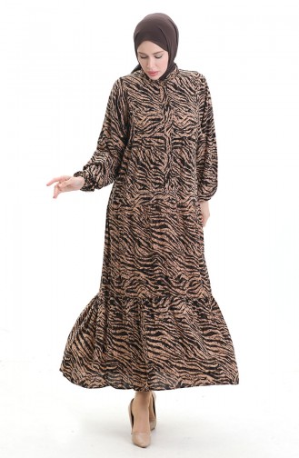 Brown İslamitische Jurk 2070-01