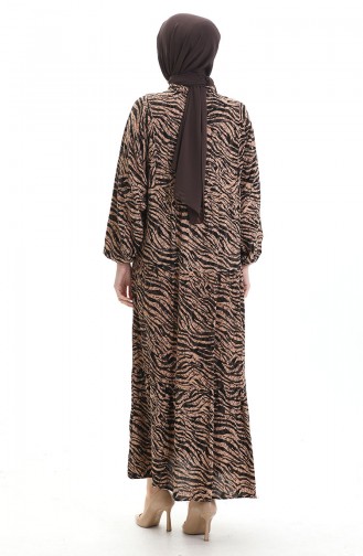 Brown İslamitische Jurk 2070-01
