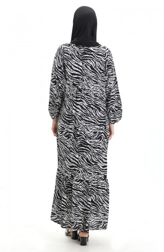 Black İslamitische Jurk 2070-02