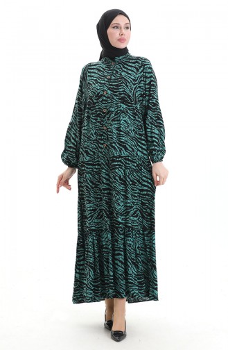 Green İslamitische Jurk 2070-03