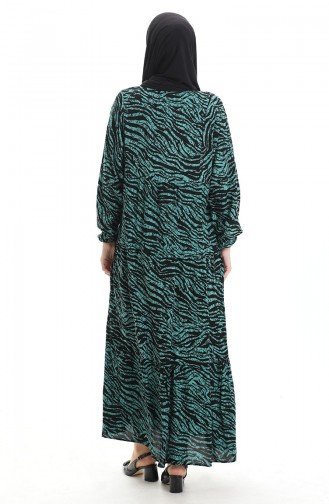 Green İslamitische Jurk 2070-03