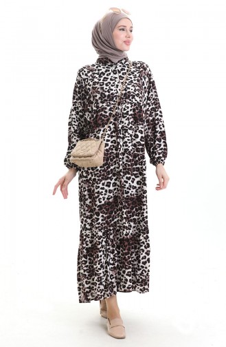 Schwarz Hijab Kleider 2071-02